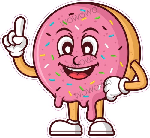 Catering trailer sticker - , donut