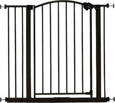 Regalo Easy Step Arched Décor Walk Thru Baby Gate, Includes 4-Inch Extension to 