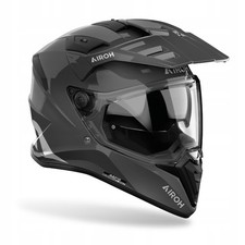 Airoh Bandit Adventure Motorbike Motorcycle Helmet Color Gloss Dark Grey