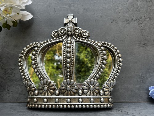 Crown wall mirror silver - crown,