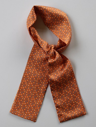 Silk slim cravat bow tie - cravat, /