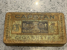 Vintage Capstan Navy Cut Cigarette Tin - W.D & H.O Wills Bristol & London