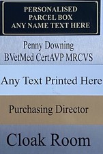 Custom Printed Metal Door Signs Personalised  Name Sizes Plaque Gate Office Wall