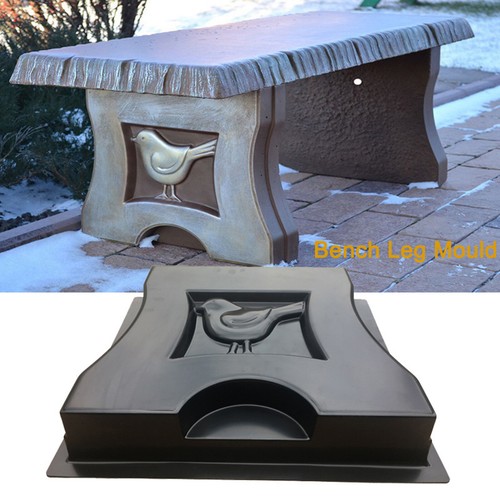 Concrete bench leg - concrete,