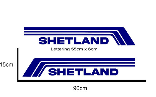 Custom shetland boats sticker - custom,