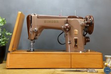 Singer 320K Heavy Duty Cylinder Arm Convertible Sewing Machine + Case + Warranty