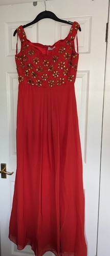 Women red embellished virgos - women's,