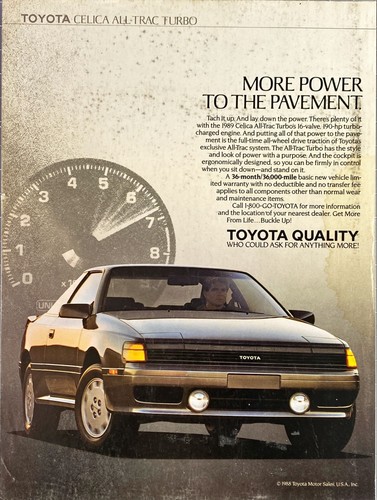 Toyota celica all trac - toyota,