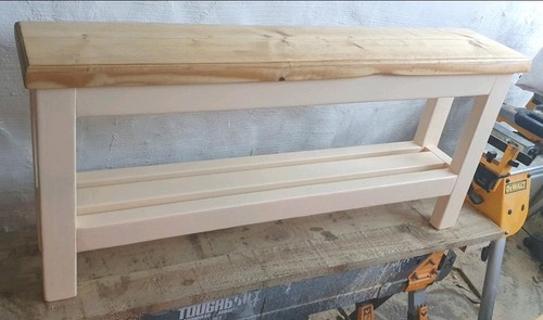 Rustic farmhouse bench hand - farmhouse, |