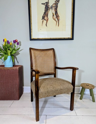 Antique 1920 bedroom chair - antique,