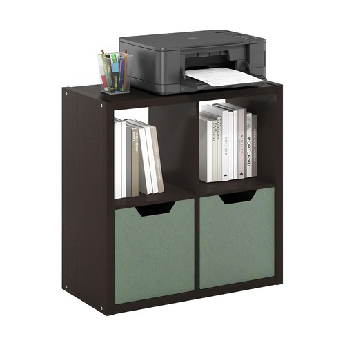 Dark oak cube bookshelf - dark,