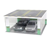 Acrylic Model Car Display Case 1:18 Scale Underground Parking Scene Garage 1/18