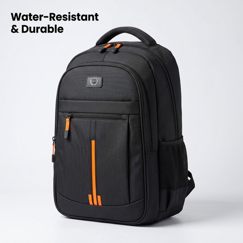 Black backpack rucksack large - black,