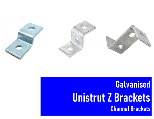Galvanised unistrut brackets - unistrut, z