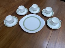 Royal Doulton Rondelay 6 cups & Saucers with platter cake sandwich plate