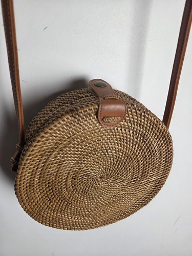 Handwoven round rattan - handwoven,