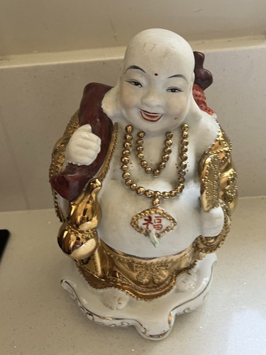 Vintage happy laughing buddha - vintage,