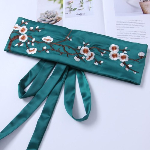 Women satin silk obi belt - satin,