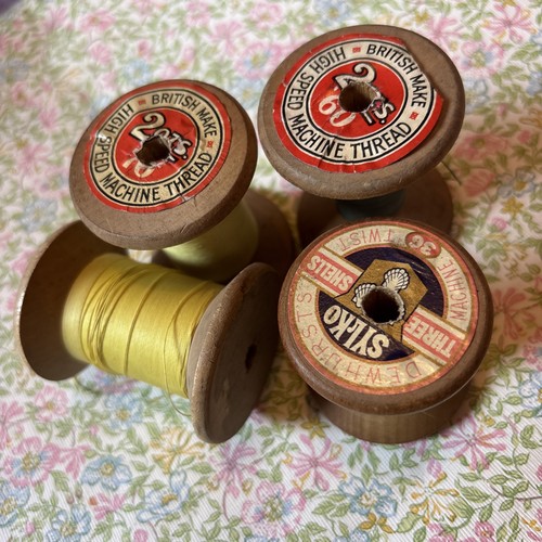 Wooden cotton reels - wooden,