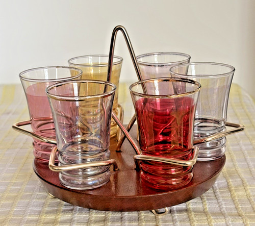 Wyncraft teak metal glass - teak, shot