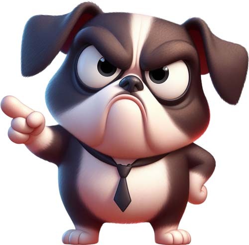 Funny grumpy puppy dog wall - funny,