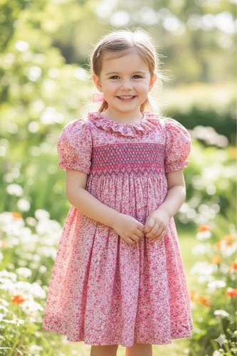 Hand smocked frocks - hand, girls