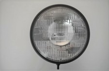 7.5" Bottom Mount Black Motorcycle Motorbike Headlight For Bobber Custom Build 