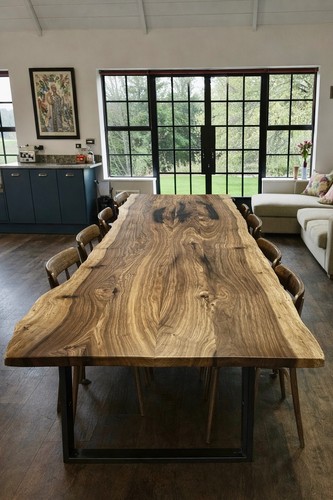 Live edge timber planks - -, oak