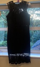 Lipsy VIP Black Lace Dress Size 14 Brand New Never Worn with Tags Perfect