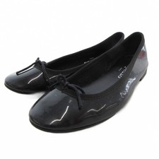 Repetto Patent Ballet Shoes 22Cm Pumps Ribbon Black /Ae Ladies
