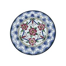 Vintage Ceraplat Floral Design Ceramic Plate Wall Hanging Made In Spain 7.5"