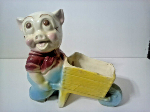Shawnee pottery farmer pig - pottery,