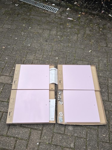 Pink kallax cupboard - pink, doors
