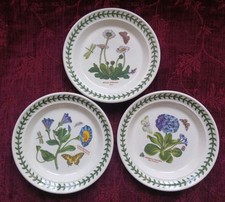 Portmeirion Botanic Garden  Bread & Butter Plates - Set/3  *Appear Unused*