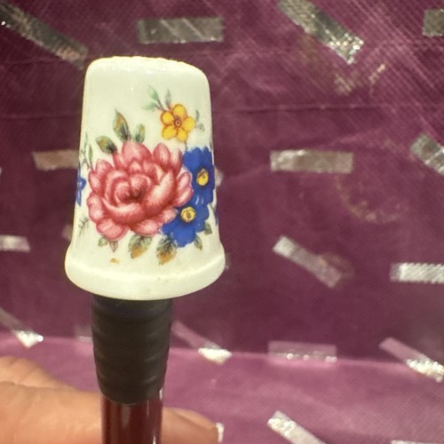 Vintage bone china thimble - vintage,