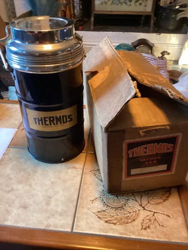 Vintage large thermos flask - thermos,