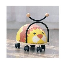 Beehive Toys Lion Balance Bug Ride-On for Kids 1-3 Years - Wooden Base, 360° Whe