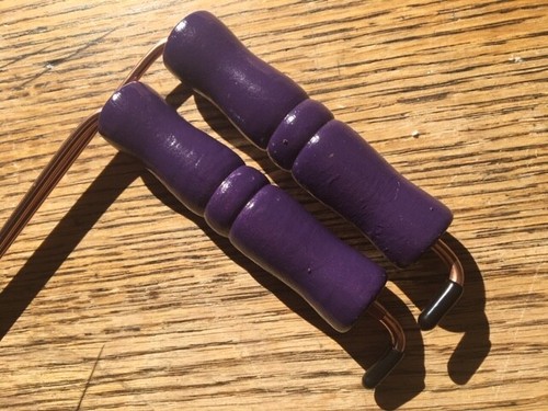 Dowsing rods purple - purple, glitter