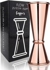 Copper Cocktail Jigger Dual Spirit Measure Japanese Drinks Measuring Cup 25 50ml