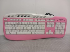 Saitek KU-0503 Pink USB Wired Keyboard - Unit Only Computer PC Spare TESTED
