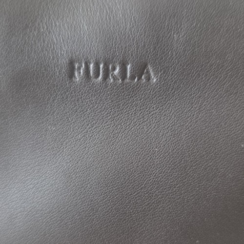 Furla black leather small - black,