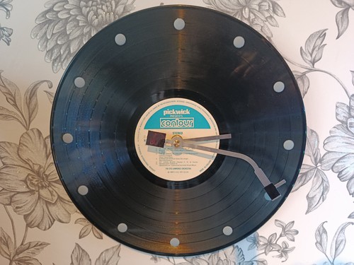 Vinyl record clock lp - lp, real