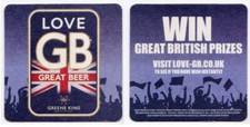 UK Beer Mat/Coaster - Greene