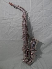 Alto Saxophone "Saxon. musical instrument Fabriken Klingenthal Sa" before VEB remaining bed.