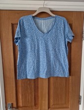 Peacocks Top Size 16 Blue