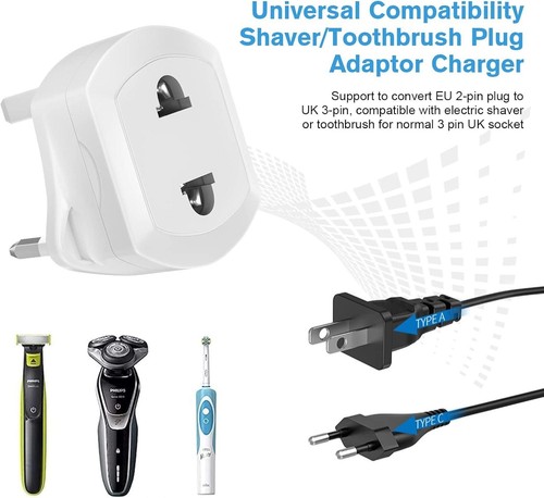 Pin uk plug adapter - to,