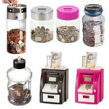 LCD Digital Coin Counter Electronic Jumbo Jar Sorter Money Box Counts Coins