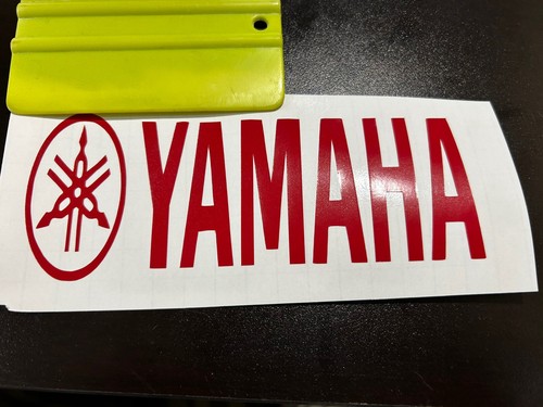 Red yamaha decal - x,