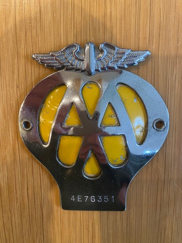 Classic car badge serial - aa,