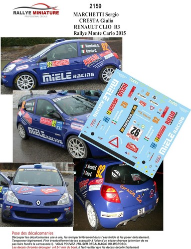 Decals ref 2159 renault - decals,